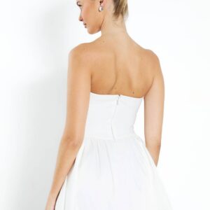 Alternative view of Mini skater dress with corset bodice and bandeau neckline