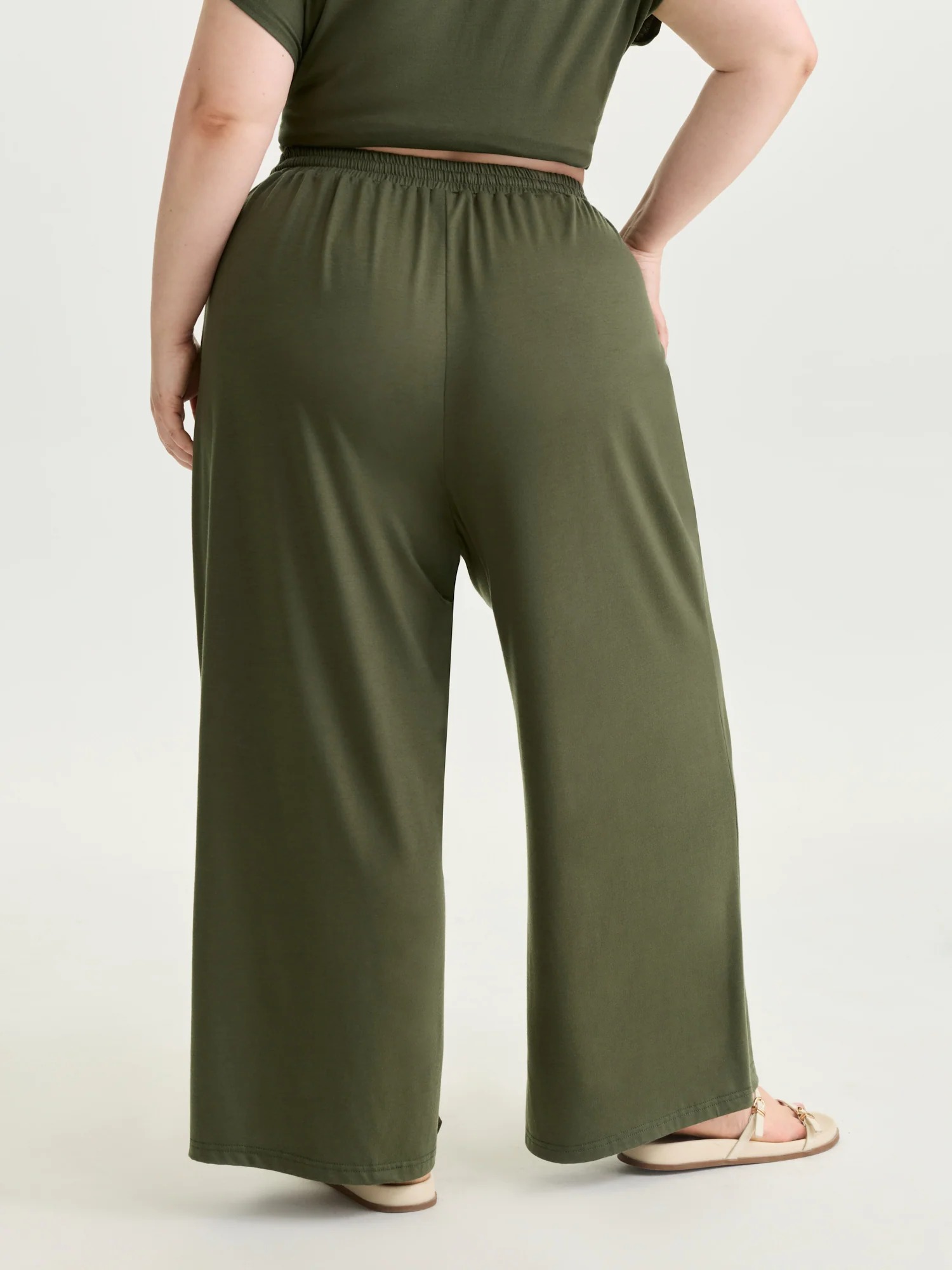 Supersoft Mid Rise Leisure Pants with Side Pockets - Image 6